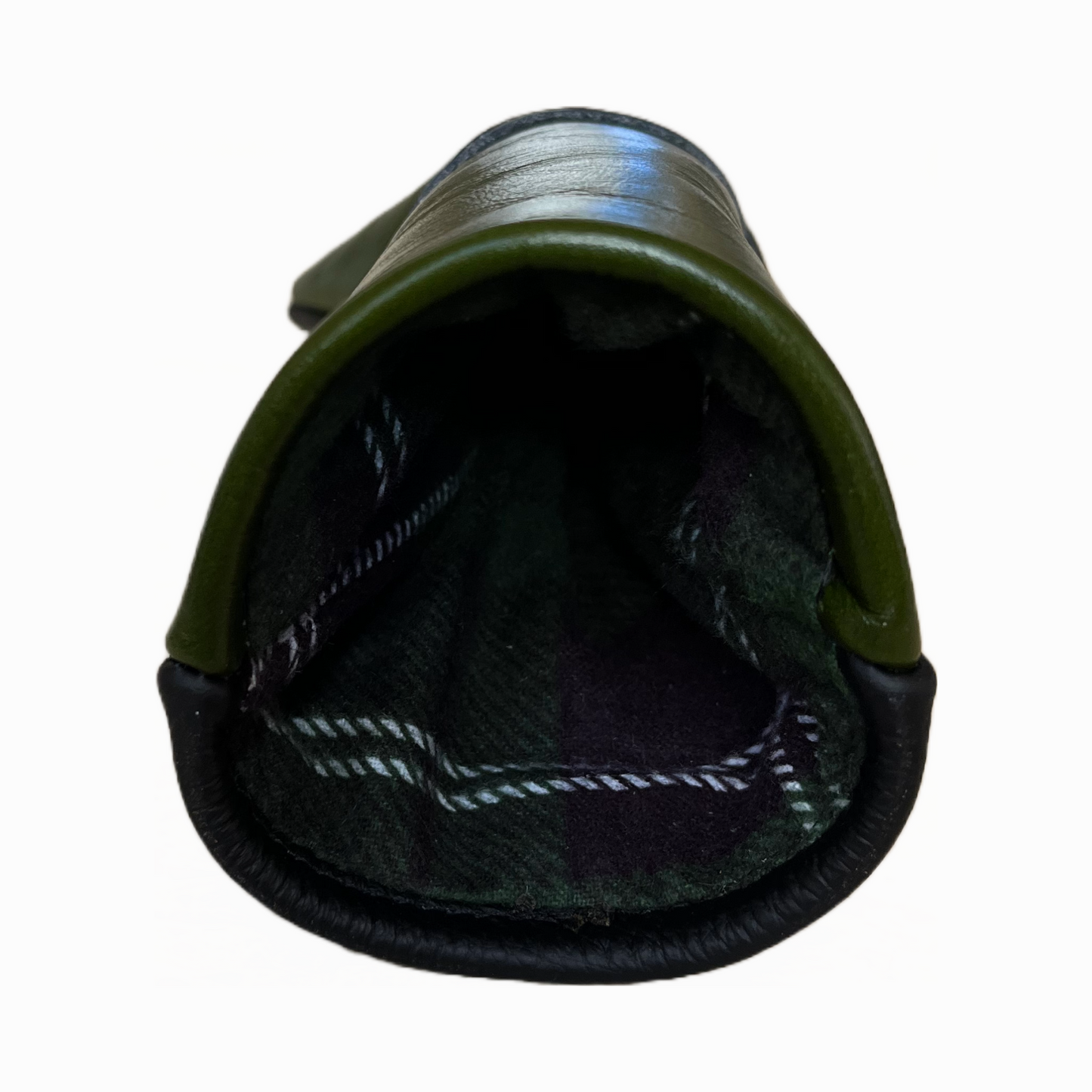 Smooth Emerald with Pebbled Black Leather 4-Piece Set