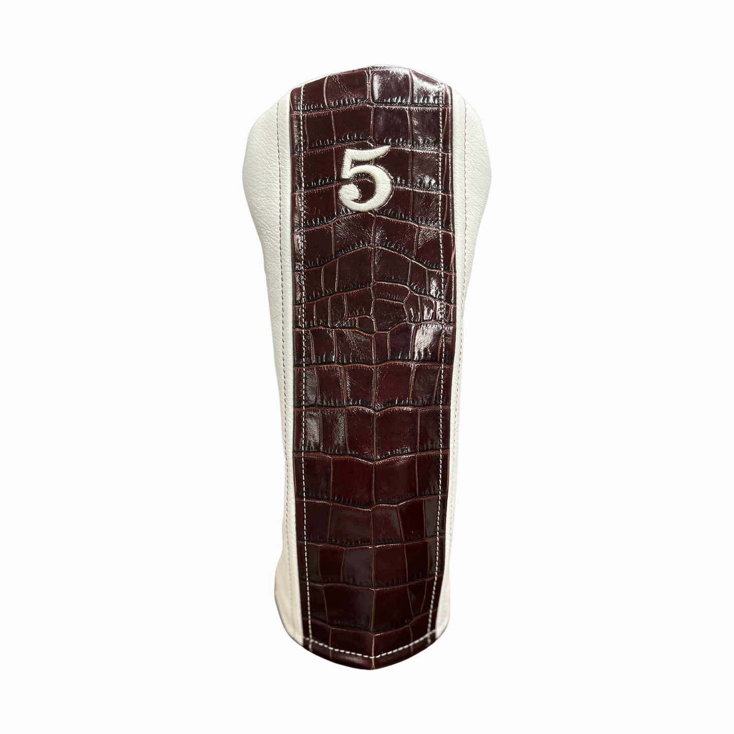 Mahogany Croc with Smooth Marshmallow Leather
