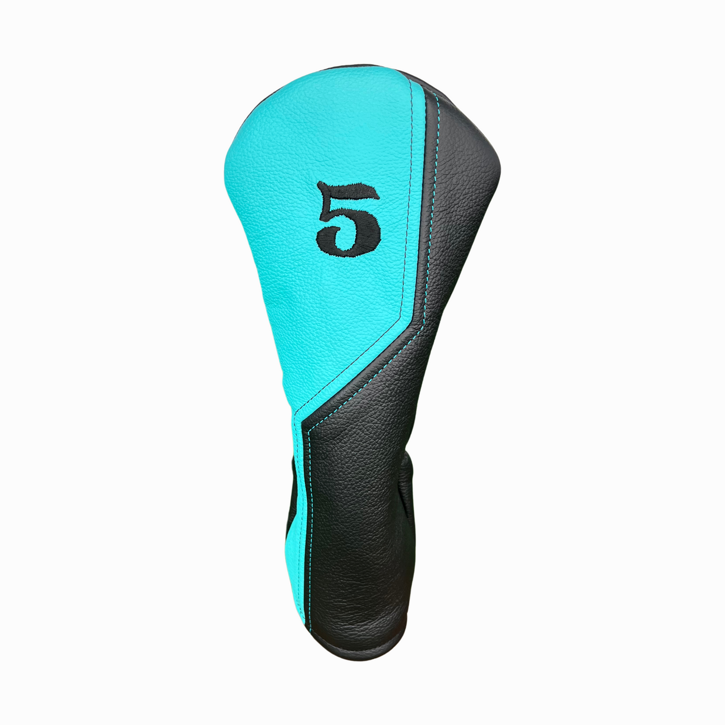 Pebbled Teal with Pebbled Black Leather
