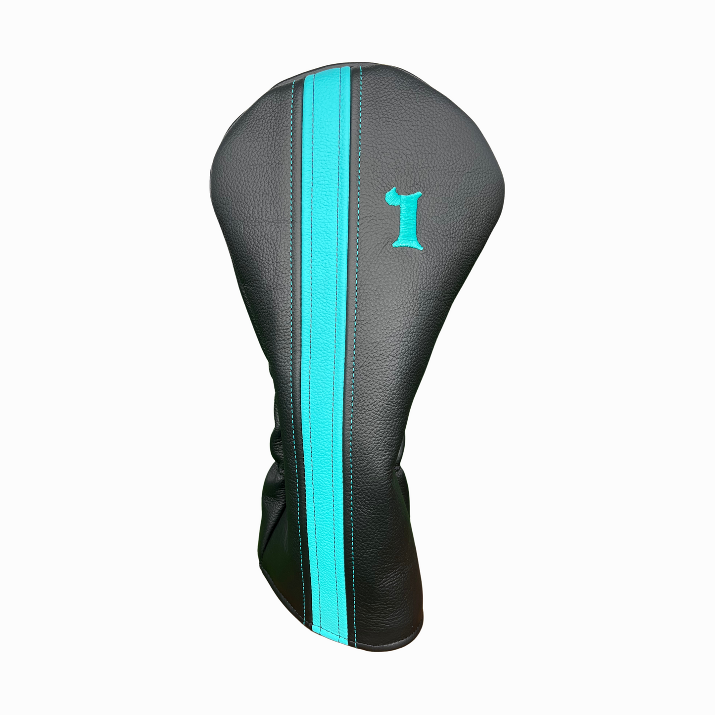 Pebbled Teal with Pebbled Black Leather