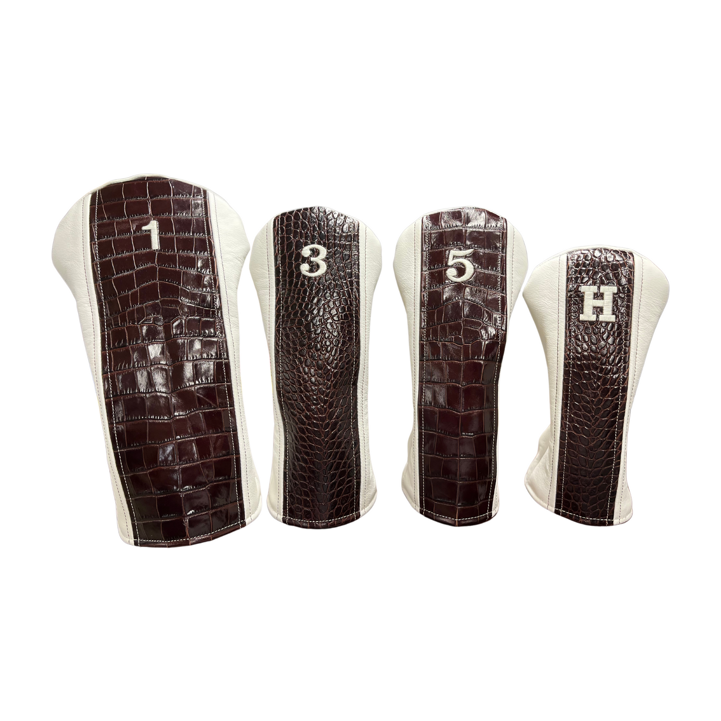 Mahogany Croc with Smooth Marshmallow Leather