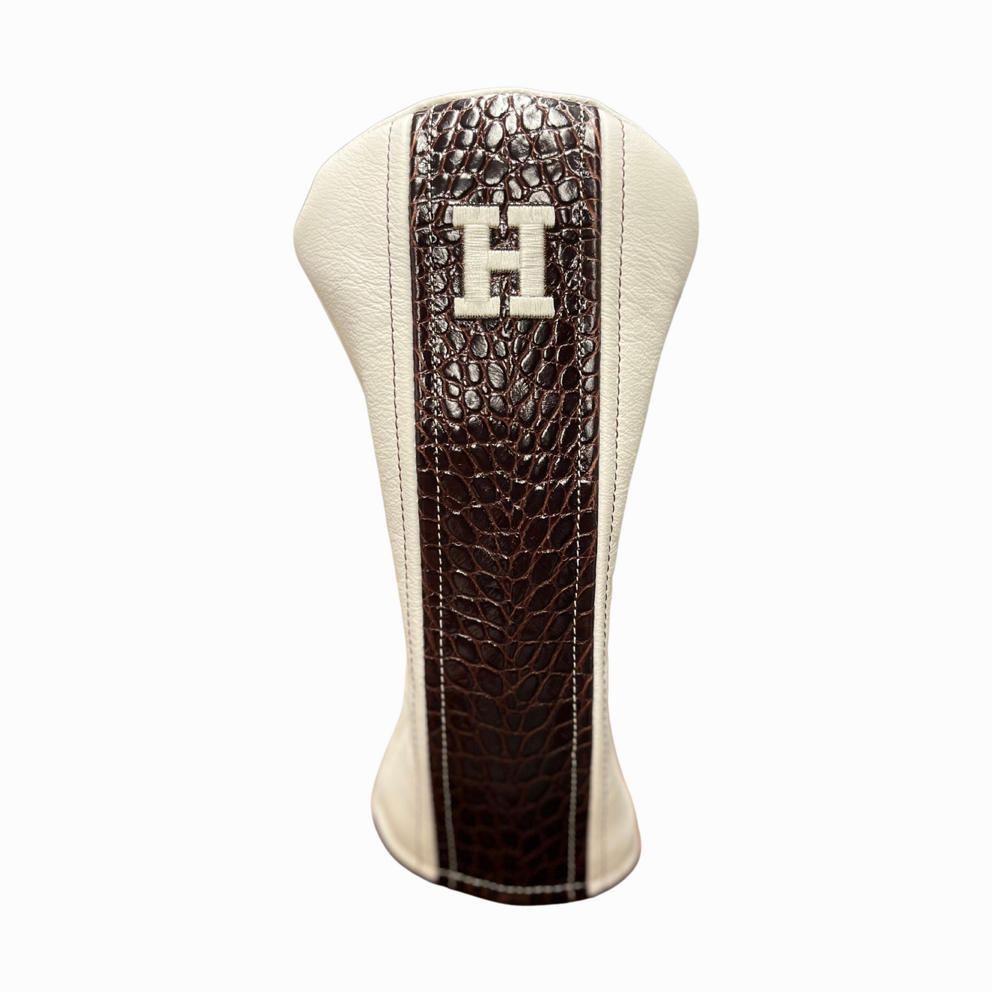 Mahogany Croc with Smooth Marshmallow Leather