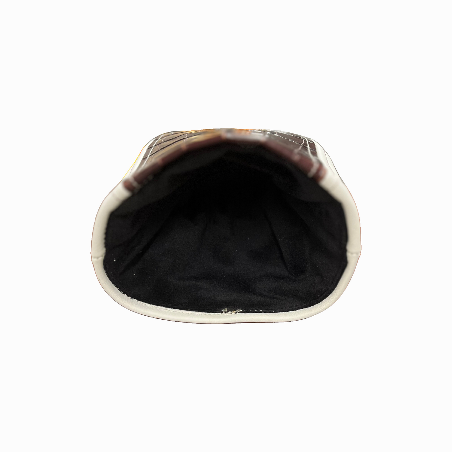 Mahogany Croc with Smooth Marshmallow Leather
