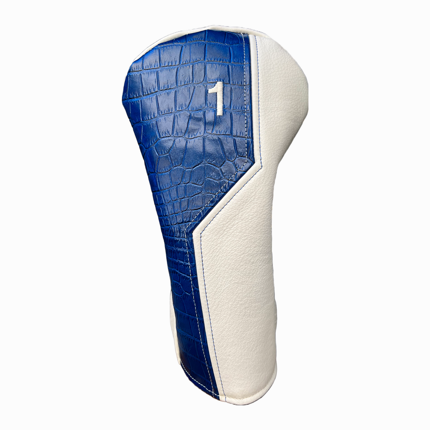 Royal Blue Croc with Ivory Leather 4 Piece Set
